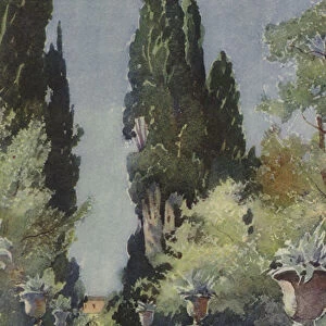 Tivoli, Villa D Este (colour litho)