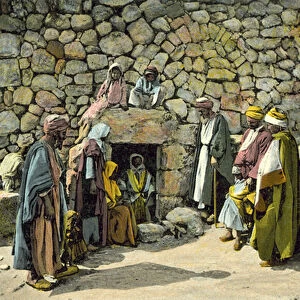 Tomb of Lazarus, Bethany, Palestine (colour photo)