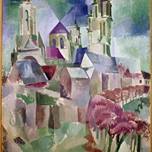 Towers of Laon (oil on canvas, 1912)