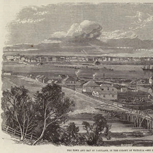 The Town and Bay of Portland, in the Colony of Victoria (engraving)