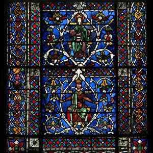 Tree of Jesse Window, Corona Chapel, Canterbury Cathedral, c. 1200 (stained glass)