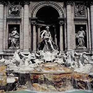 Trevi Fountain, built 1732-62 (marble)