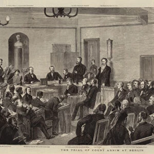 The Trial of Count Arnim at Berlin (engraving)