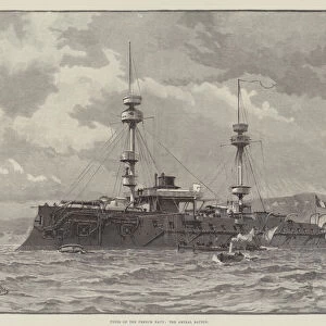 Types of the French Navy, the Amiral Baudin (engraving)