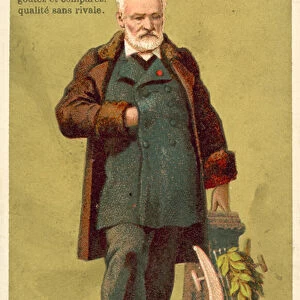 Victor Hugo, French poet, novelist and dramatist (chromolitho)