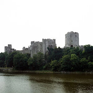 View of the castle of Pembroke, 1083 (photography)