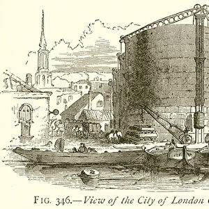 View of the City of London Gas-Works (engraving)