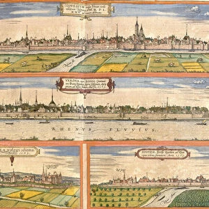 Views of Neuss (Novesium), Bonn (Verona), Bruhl (Brula) and Zons (Sontina)