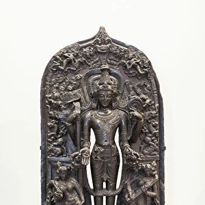 Vishnu, 1100-1200, Pala Period (black shale)