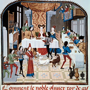 The wedding banquet of the daughter of Olivier de Castile with Artus d