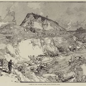Works of the Panama Canal, near Corrosita Hill (engraving)