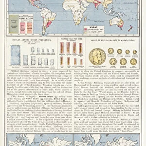 The Worlds Commodities, 2 Wheat, Rye and Maize (colour litho)