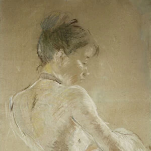 Young Girl With Naked Shoulders; Jeune Fille Aux Epaules Nues, 1885 (pastel on paper)