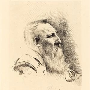 Albert Besnard, Auguste Rodin, French, 1849 - 1934, 1900, etching in black on cream