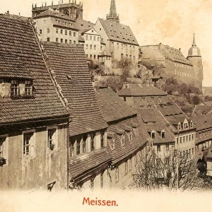 Albrechtsburg 1901 MeiBen Burgberg Altstadt