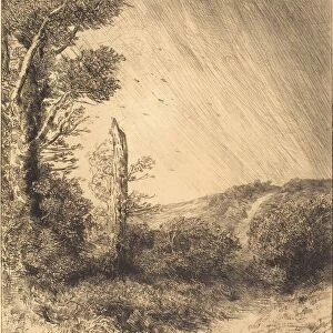 Alphonse Legros, Gust of Wind (Le coup de vent), French, 1837 - 1911, etching