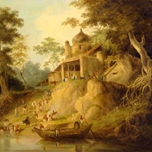 The Banks of the Ganges, Attributed to William Daniell, 1769-1837, British