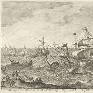 Destruction Spanish galleys off Flemish coast