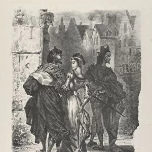 Faust Trying Seduce Marguerite Goethe Faust 1825-27