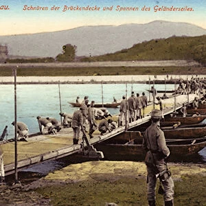 Gasometers Pontoon bridges Austro-Hungarian Army