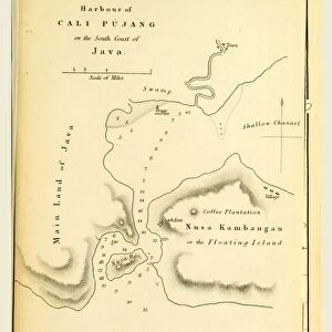 Harbour of Cali Pujang, Java, Indonesia, Indian Archipelago, in 1832, 33, 34, 19th