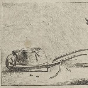 Man with a wheelbarrow, Anonymous, 1700 - 1799