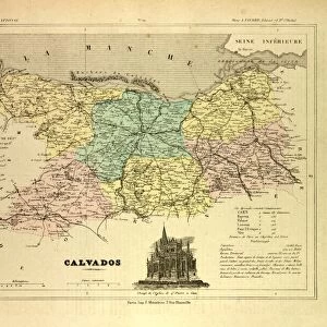 Map of Calvados, France