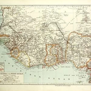Old Map of South Western Africa