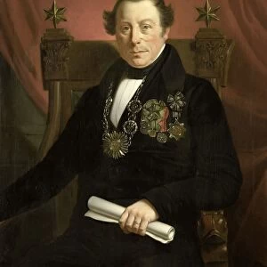 Portrait of Coenraad van Hulst, Actor, as President of the Arts-Promoting Company