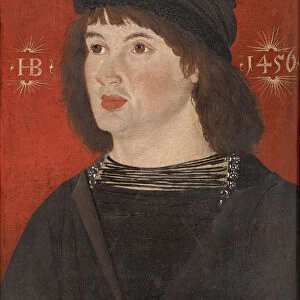 Portrait young man c. 1550 tempera lime wood