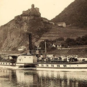 Strekov castle Konigstein Ship 1892