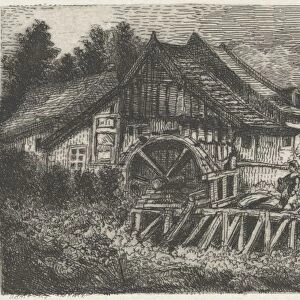 Watermill, Arnoud Schaepkens, 1831 - 1904