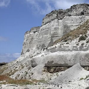 Minoan Eruption Deposits, Mavromatis Pumice quarry, Greece