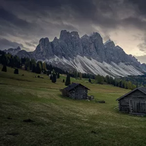 Mountain huts in the Dolomites