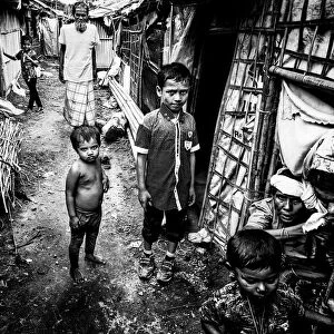 In a rohingya refugees camp - Bangladesh