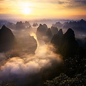 Xianggong Shan at dawn