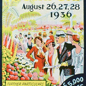 Advert for the Southport Flower Show, Lancashire, 1936