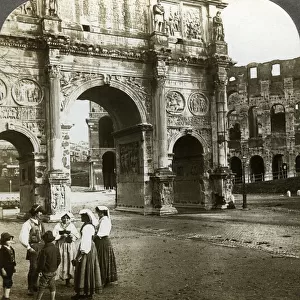 Arch of Constantine, Rome, Italy. Artist: Underwood & Underwood