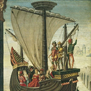 The Argonauts leaving Colchis, c. 1480. Artist: De Roberti, Ercole (c. 1450-1496)