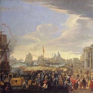 The Arrival of the Earl of Manchester in Venice, 1707-1710. Creator: Luca Carlevarijs