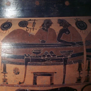 Attic red-figure Greek vase, c6th century BC