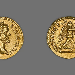 Aureus (Coin) Portraying Emperor Septimus Severus, 194-195, issued by Septimius Severus
