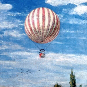 Balloon, 1878. Artist: Pal Szinyei Merse