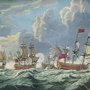 Battle of Quiberon Bay, c1765. Artist: Francis Swaine