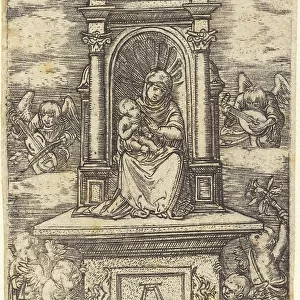 The Beautiful Virgin of Regensburg on an Altar, c. 1519/1520. Creator: Albrecht Altdorfer