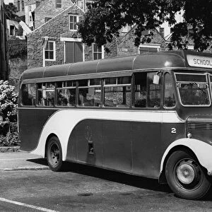 Bedford OB bus in Guernsey late 1940 s. Creator: Unknown