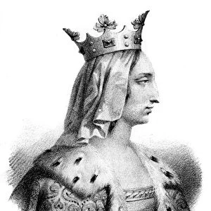 Blanche of Castile, wife of Louis VIII of France, (19th century). Artist: Delpech