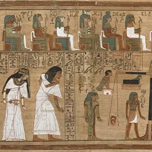 The Book of the Dead, Papyrus of Ani. The Hall of Judgment, ca 1250 BC
