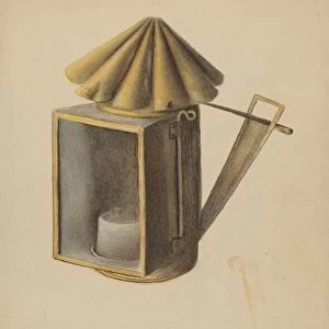 Brass Lantern, c. 1936. Creator: Margaret Stottlemeyer