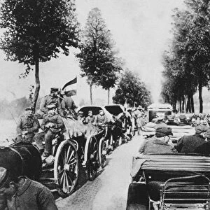 Busy road, World War I, 1915